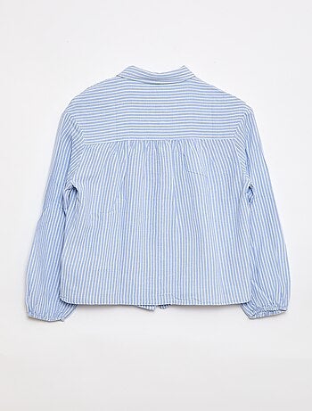 Chemise droite à rayures - Facile à enfiler