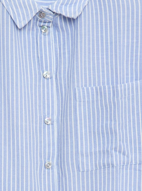 Chemise droite à rayures - So Easy - Kiabi