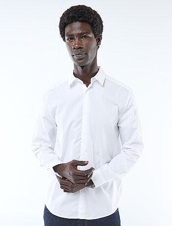 Chemise droite blanche