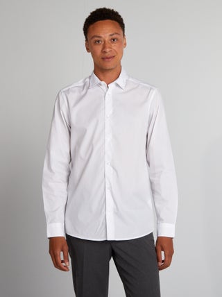 Chemise droite blanche