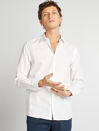 Chemise droite unie