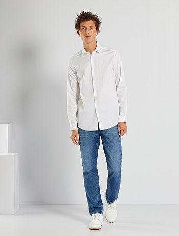 Chemise droite unie