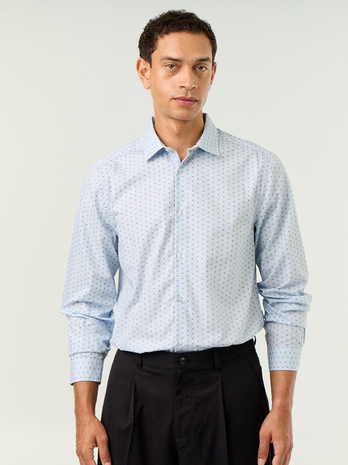 Chemise droite/regular à pois - Kiabi Chemise droite/regular à pois - Kiabi