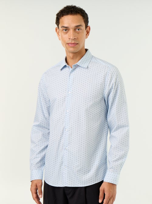 Chemise droite/regular à pois - Kiabi Chemise droite/regular à pois - Kiabi