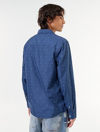 Chemise droite/regular à pois