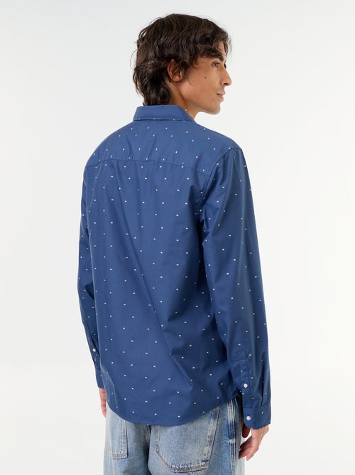 Chemise droite/regular à pois - Kiabi Chemise droite/regular à pois - Kiabi