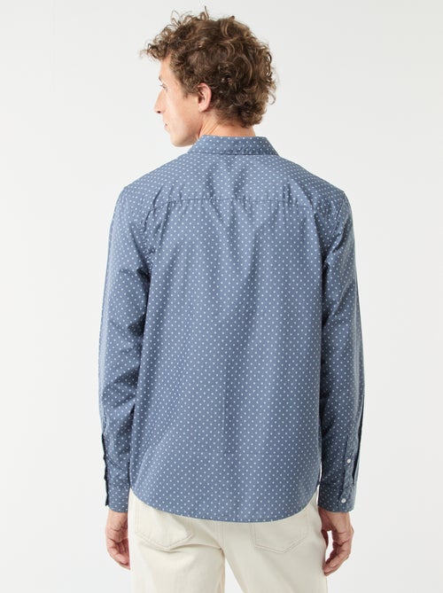Chemise droite/regular à pois - Kiabi
