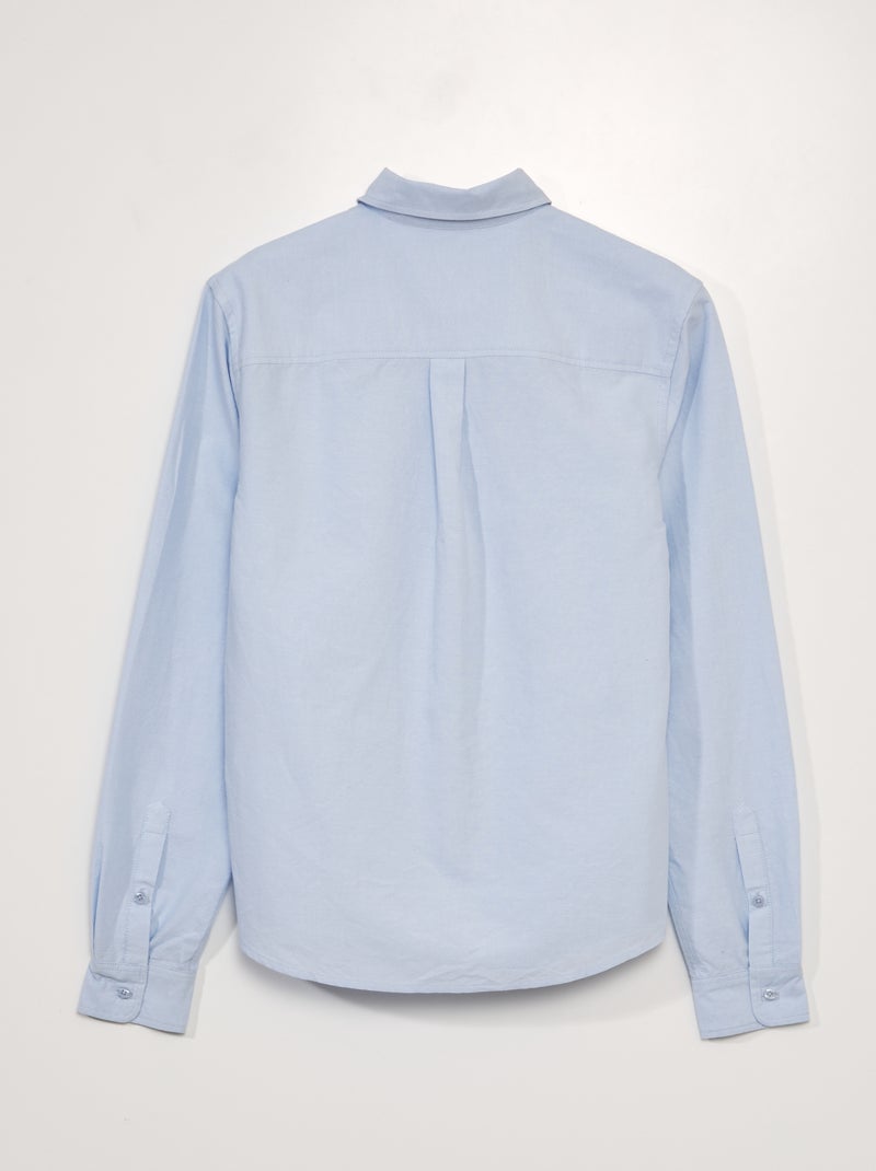 Chemise en chambray - collection facile à enfiler Bleu - Kiabi