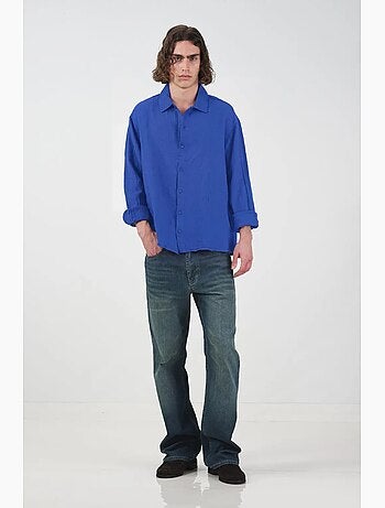 Chemise en coton à manches longues coupe ample giesto