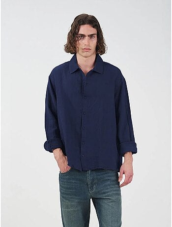 Chemise en coton à manches longues coupe décontractée giesto