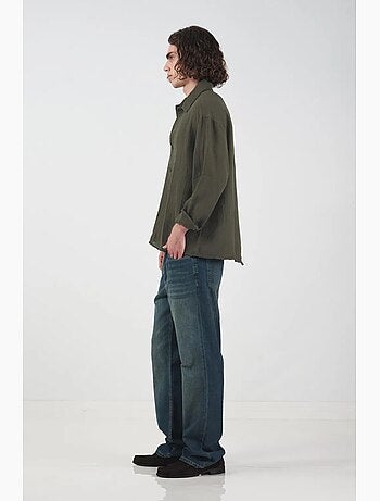 Chemise en coton à manches longues coupe décontractée giesto
