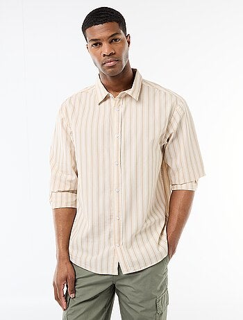 Chemise en coton à motif rayé