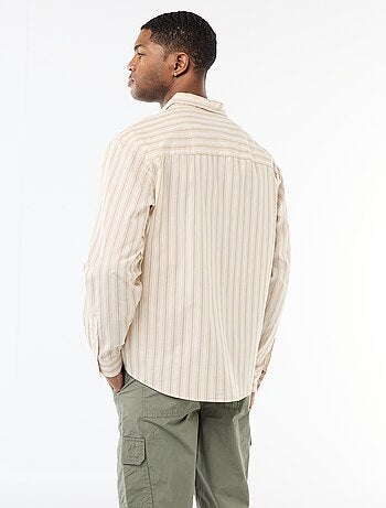 Chemise en coton à motif rayé