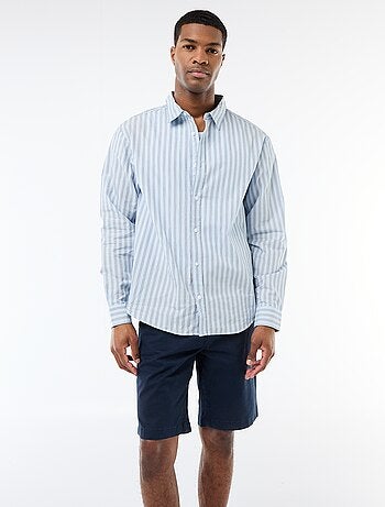 Chemise en coton à motif rayé