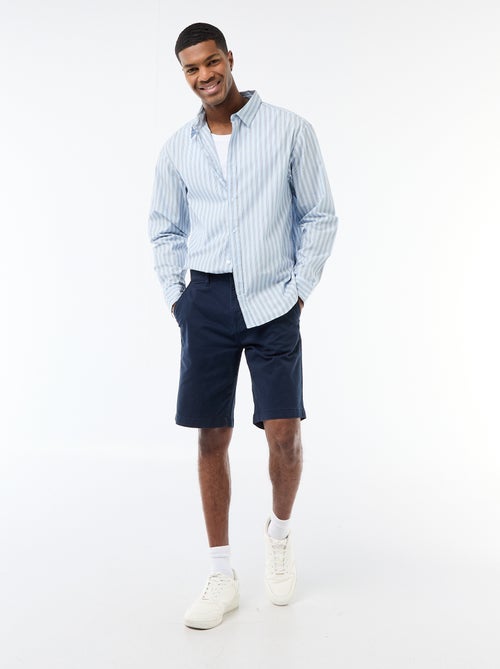 Chemise en coton à motif rayé - Kiabi Chemise en coton à motif rayé - Kiabi