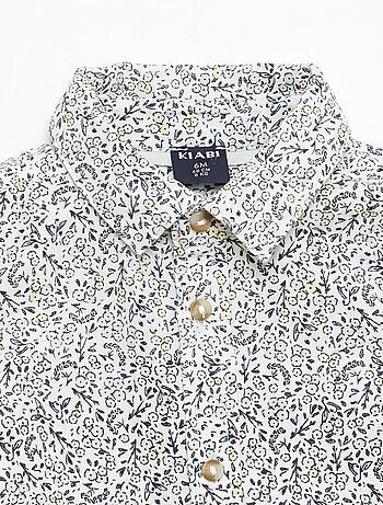 Chemise en coton avec nœud papillon amovible