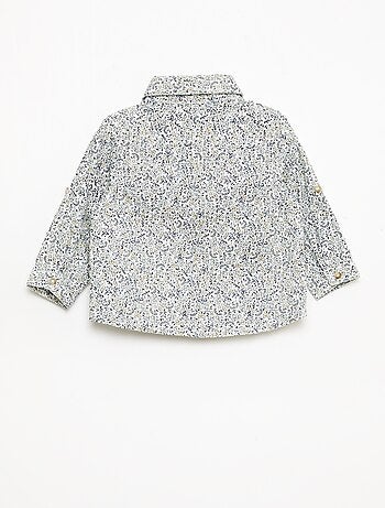Chemise en coton avec nœud papillon amovible