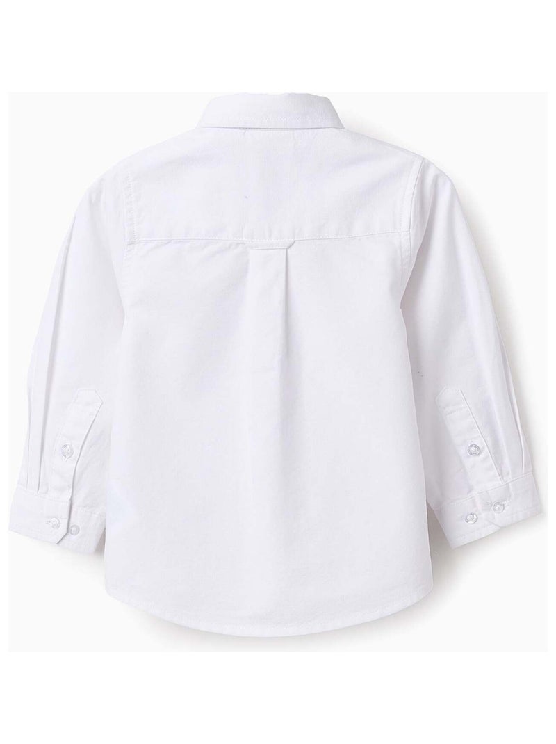 Chemise en Coton Blanc - Kiabi