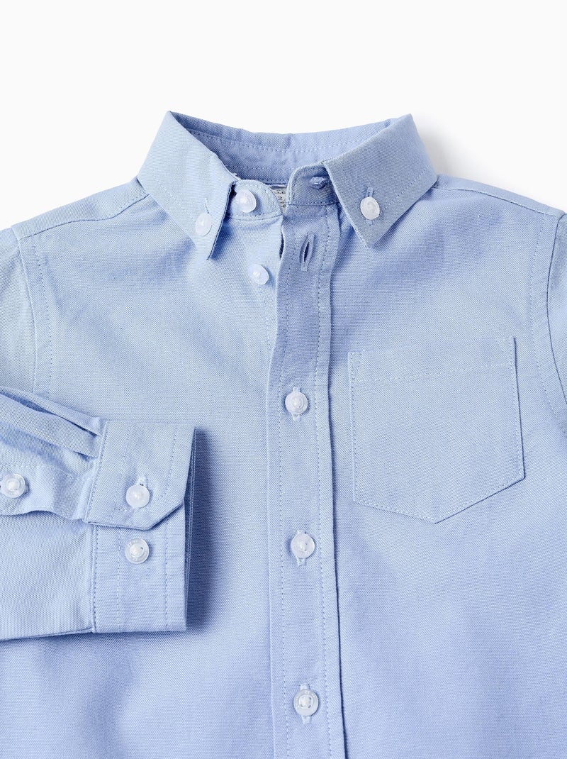 Chemise en Coton Bleu clair - Kiabi