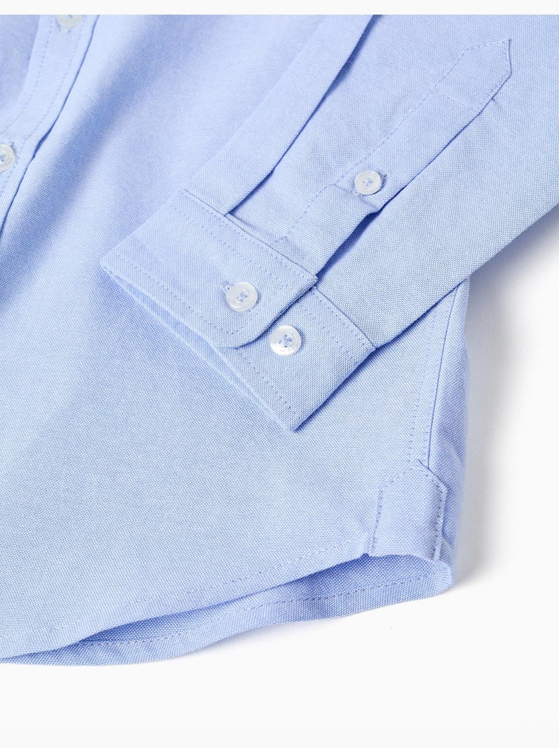 Chemise En Coton Bleu clair - Kiabi