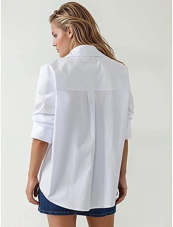 Chemise en coton coupe classique avec détails boutonnés hiccup