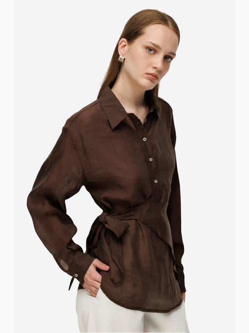 Chemise en coton femme mixray - Kiabi