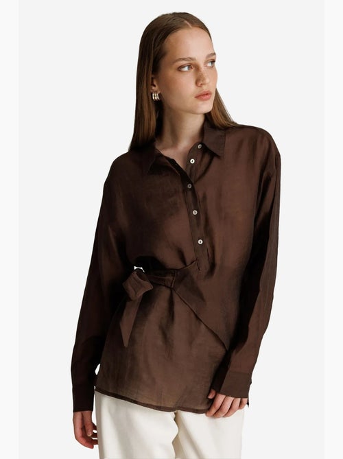 Chemise en coton femme mixray - Kiabi