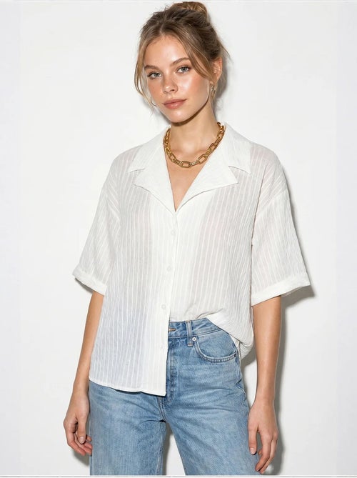 Chemise en coton lucci - Kiabi
