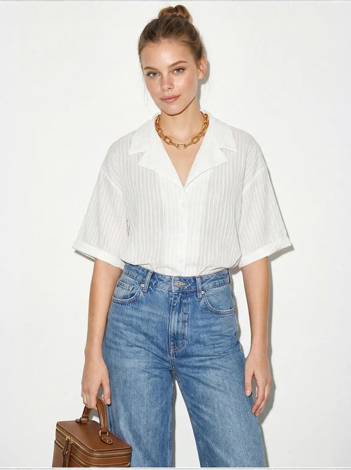 Chemise en coton lucci - Kiabi