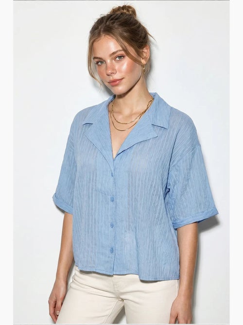 Chemise en coton lucci - Kiabi Chemise en coton lucci - Kiabi