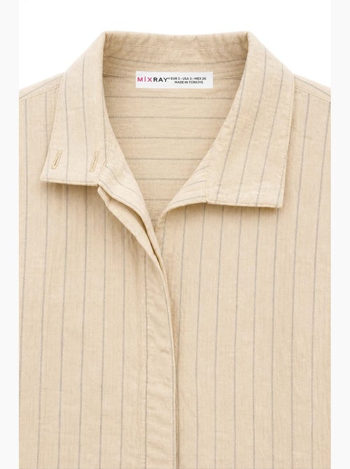 Chemise en coton mixray - Kiabi