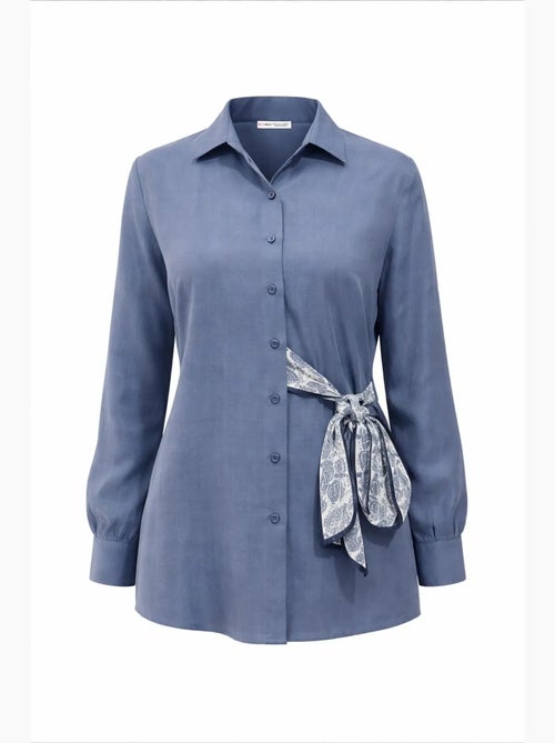 Chemise en coton mixray - Kiabi