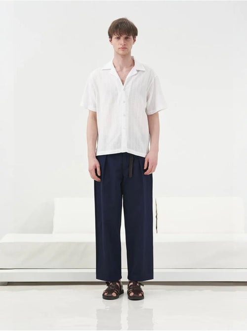 Chemise en coton texturé à manches courtes giesto - Kiabi