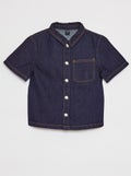 Chemise en denim à manches courtes Brut - Kiabi