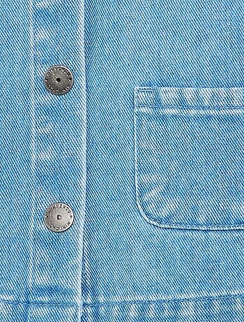 Chemise en denim avec col claudine