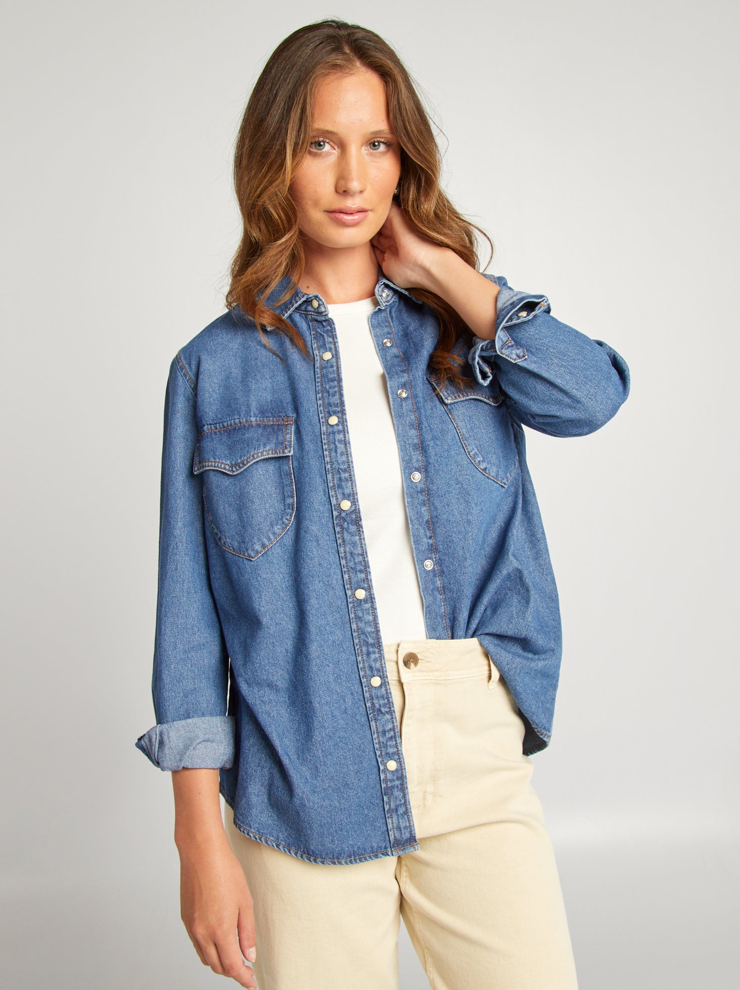 Chemise jean femme hotsell