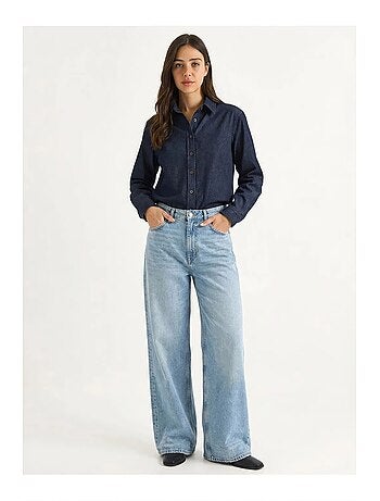 Chemise en denim de coton femme lucci