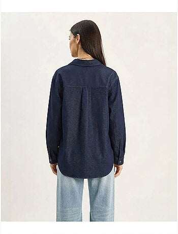 Chemise en denim de coton femme lucci