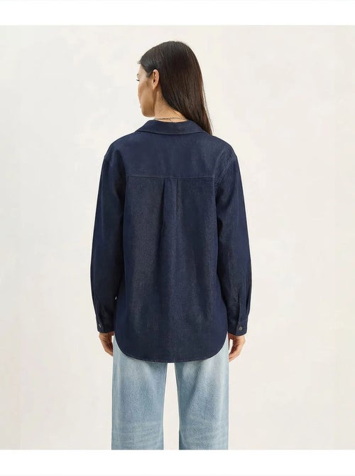 Chemise en denim de coton femme lucci - Kiabi
