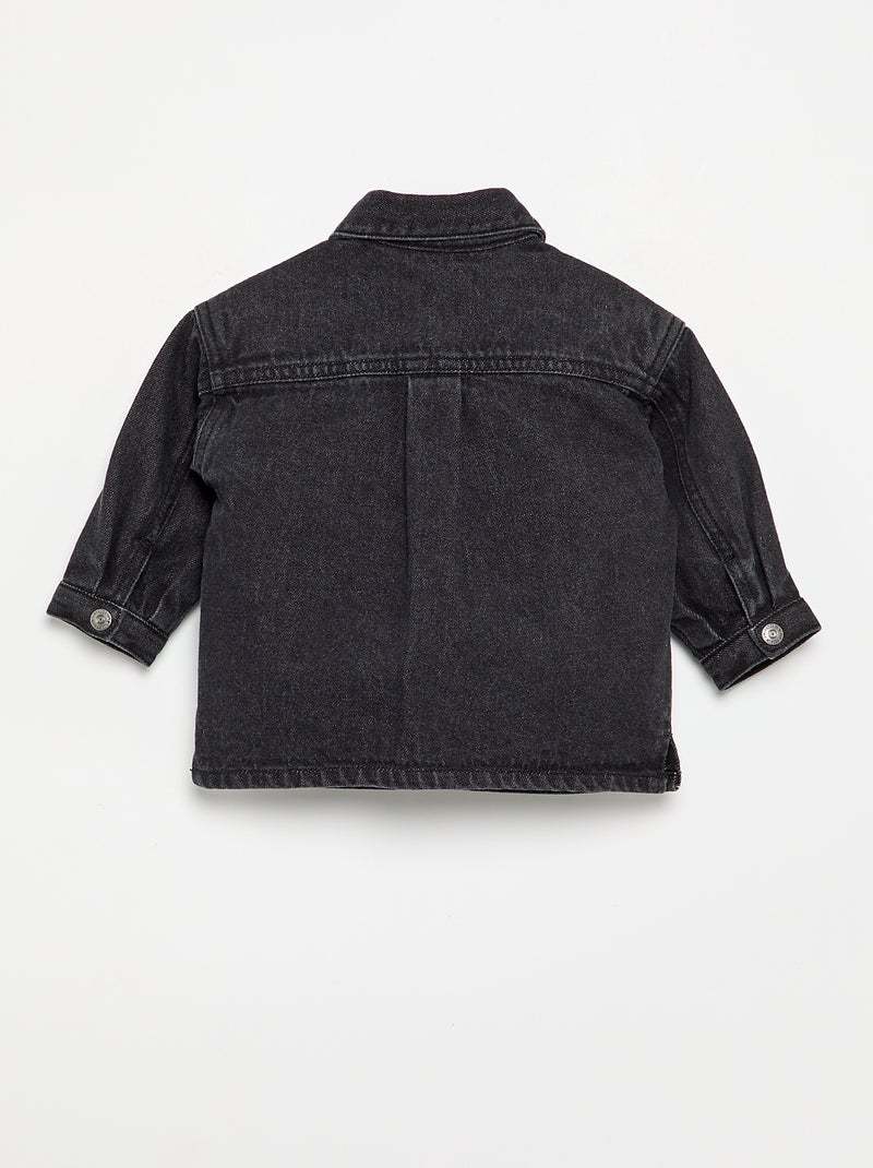 Chemise en denim Gris - Kiabi