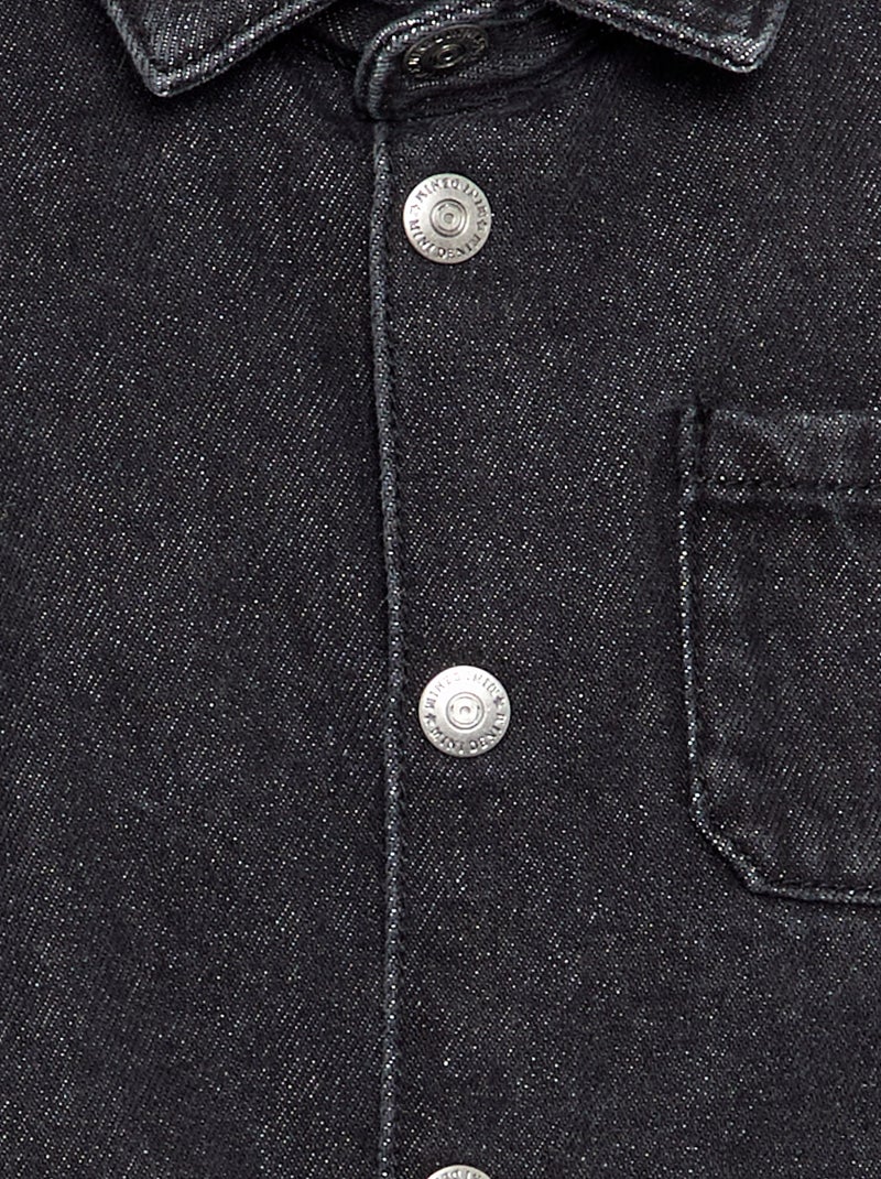 Chemise en denim Gris - Kiabi