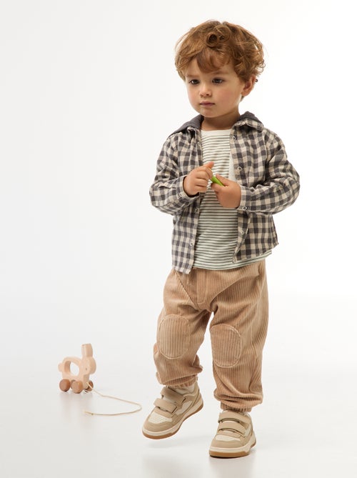 Chemise en flanelle à carreaux - Kiabi