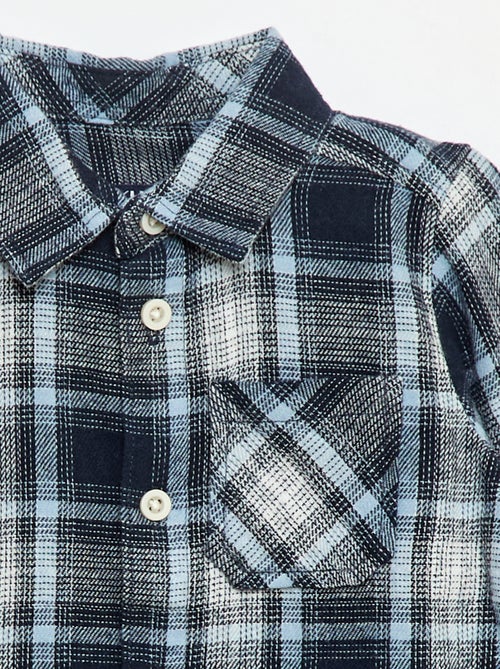 Chemise en flanelle à carreaux - Kiabi