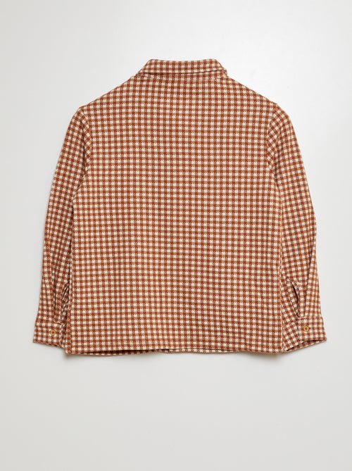 Chemise en flanelle à carreaux - Kiabi