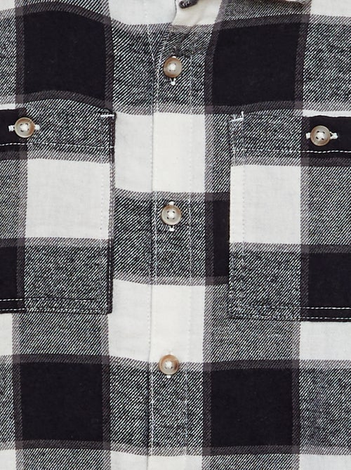 Chemise en flanelle à carreaux - Kiabi