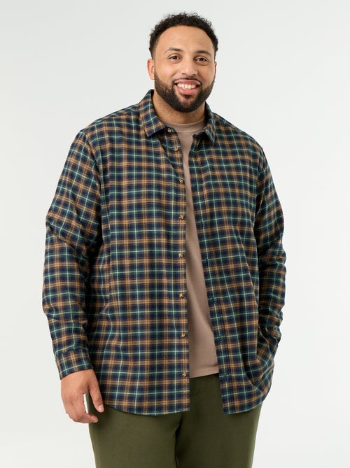 Chemise en flanelle à motif - Kiabi Chemise en flanelle à motif - Kiabi