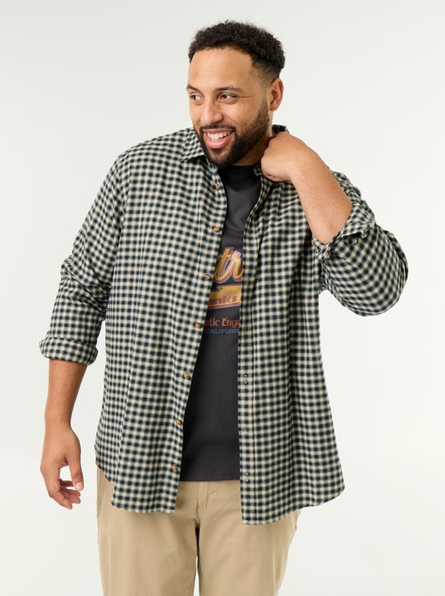 Chemise en flanelle à motif - Kiabi Chemise en flanelle à motif - Kiabi