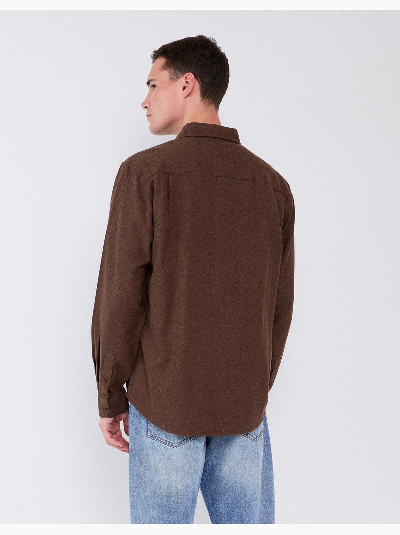 Chemise en flanelle, mo fashion Marron - Kiabi