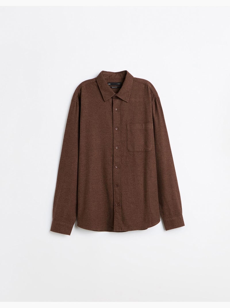 Chemise en flanelle, mo fashion Marron - Kiabi
