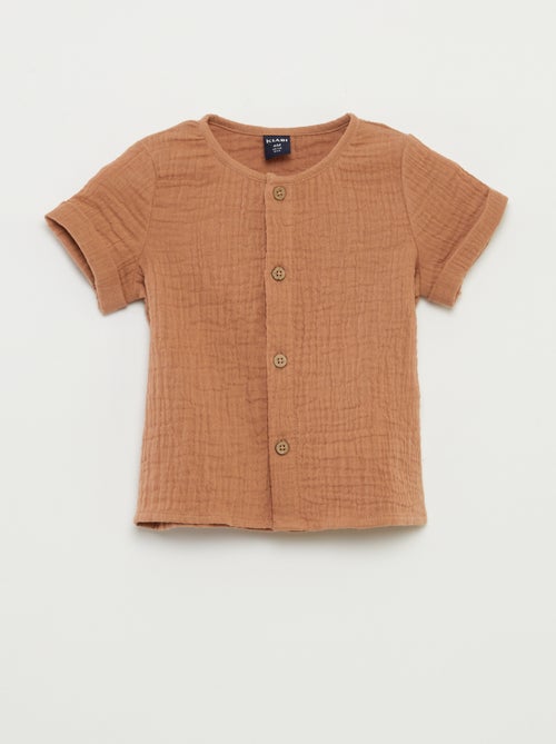 Chemise en gaze de coton - Kiabi